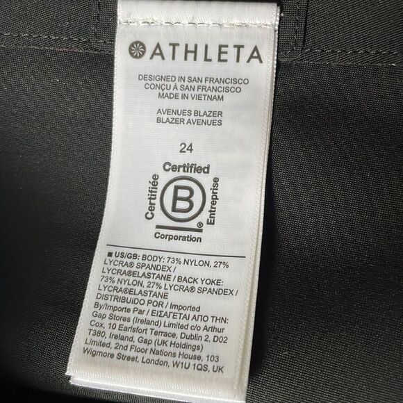 ATHLETA Avenues Blazer, Black, Size 24 - Picture 14 of 14